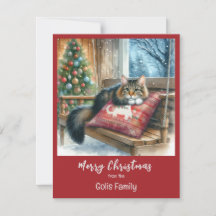 Personlig julkat med julkatten 