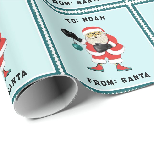 Personlig julklapp för boxning presentpapper (Rullad Hörn)