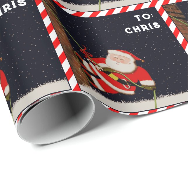 Personlig julklapp för klippklättrare presentpapper (Rullad Hörn)