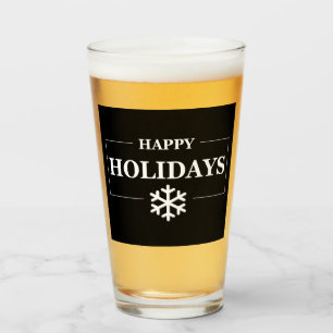 Personlig julklapp Lycklig Helgdag Anpassningsbar Glaskopp