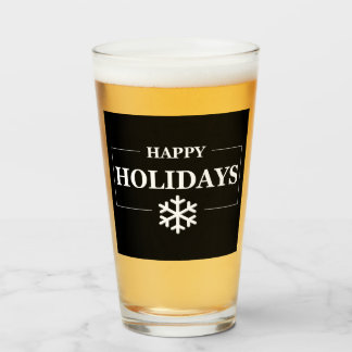 Personlig julklapp Lycklig Helgdag Anpassningsbar  Glaskopp