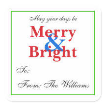 Personlig julklapp Märkre Stickers