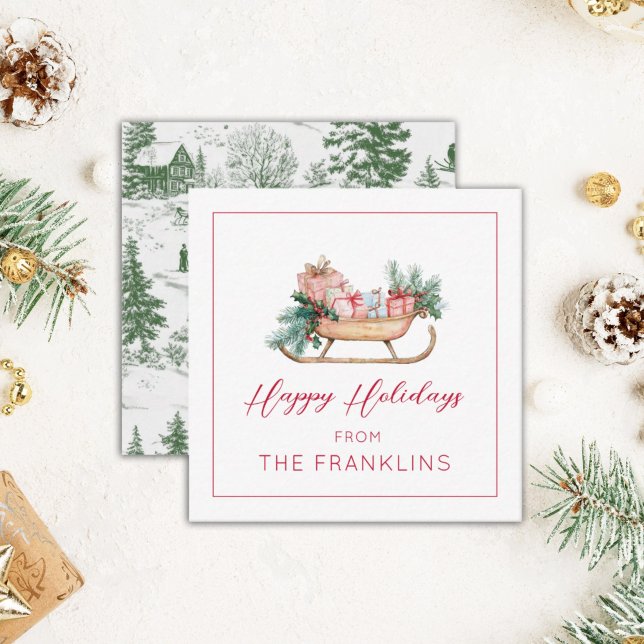 Personlig julklapp med gåva anteckningskort (Skapare uppladdad)