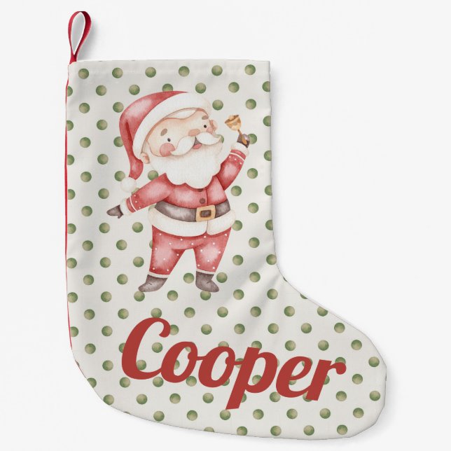 Personlig julklapp med tomten liten julstrumpa (Framsidan)