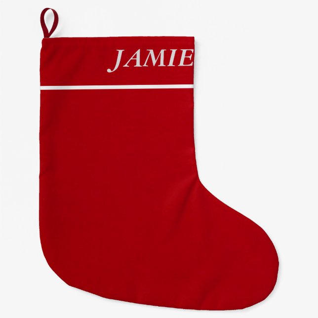 Personlig - julklapp stor julstrumpa (Framsidan)