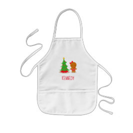 Personlig julklappar Bing Apron med Namn Barnförkläde