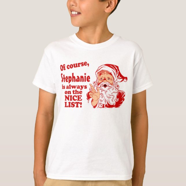 Personlig julklappar t-shirt (Framsida)