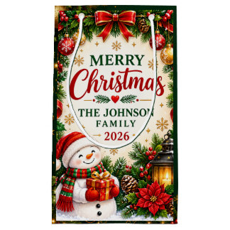 Personlig julklappspåse – Familjens jul
