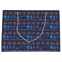 Personlig julklappspåse - Siluett Tomte