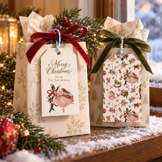 Personlig julknäckande balett jul presentetikett