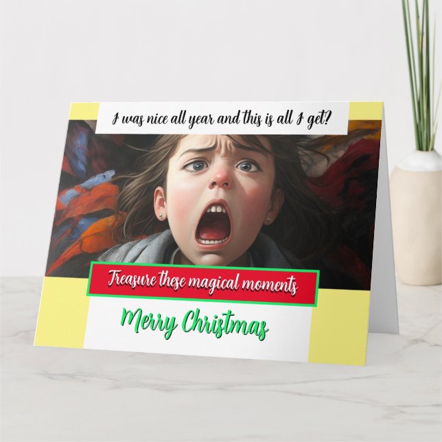 Personlig julkort DET ÄR ALLT JAG FÅR? Kort (Framsida)