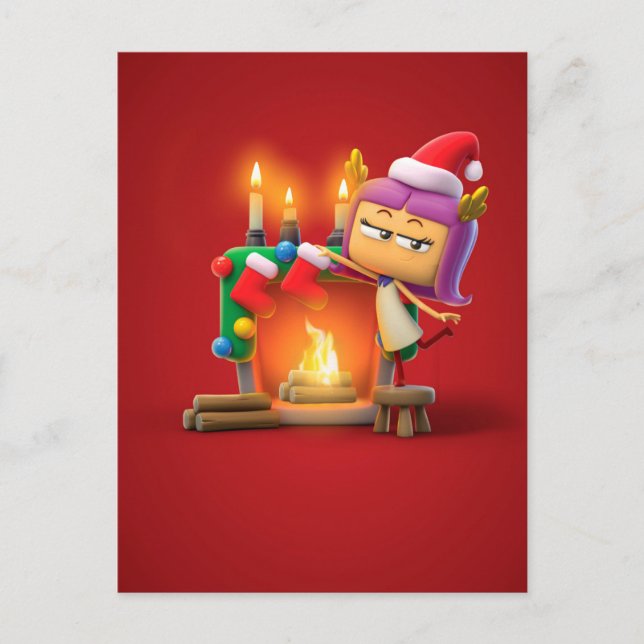 Personlig julkort för Jungfrun Vykort (Framsida)