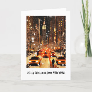 Personlig julkort från NYC Manhattan Helgkort