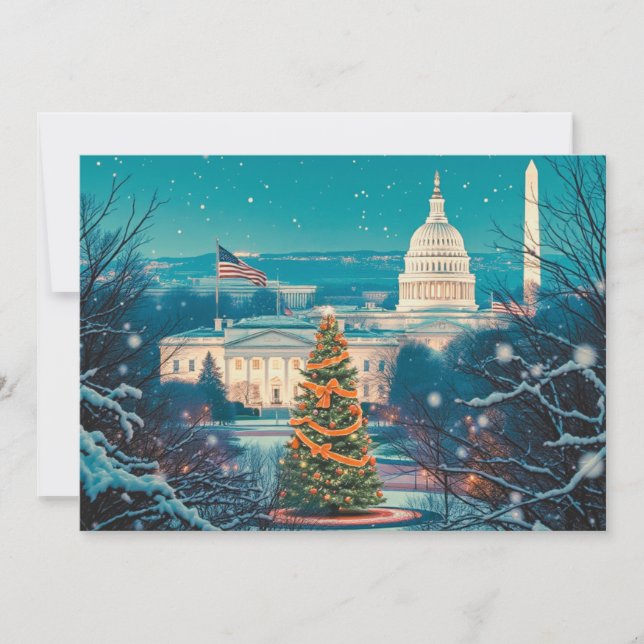 Personlig julkort i Washington DC (Framsida)
