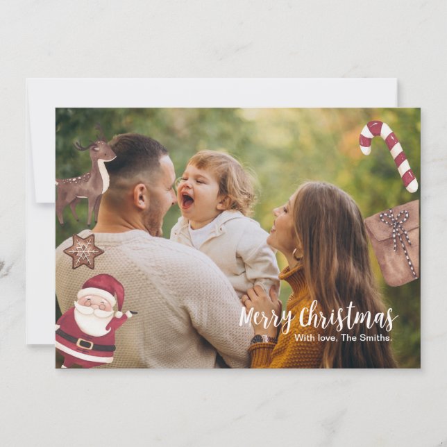 Personlig julkort inbjudningar (Framsida)