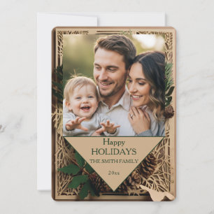 Personlig julkort med familjefoto