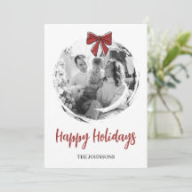 Personlig julkort med familjefoto