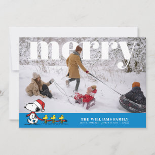 Personlig julkort med Snoopy & vänner foto