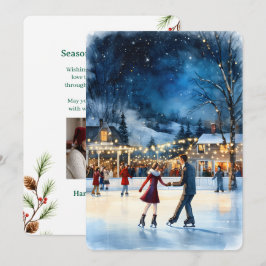 Personlig julkort med vintage-design 