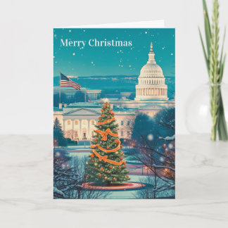 Personlig julkort med Washington DC Helgkort