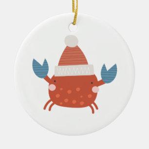 Personlig Julkrab/"Sandy Klo" Julgransprydnad Keramik