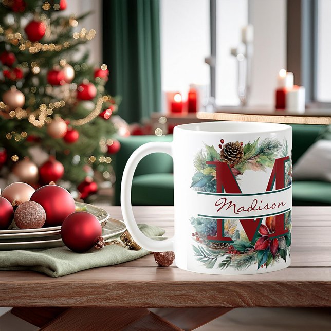 Personlig julkrans kaffemugg (Skapare uppladdad)