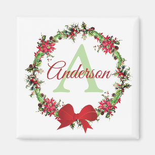 Personlig julkransla magnet