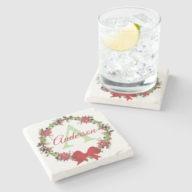 Personlig julkransla  stenunderlägg (Sidan)