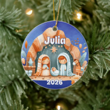 Personlig julkrubbeornament