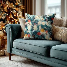 Personlig julkudde i turkos kudde