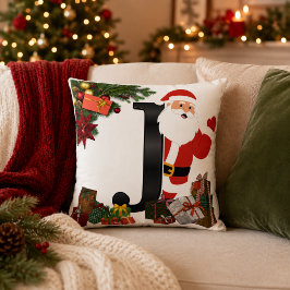 Personlig julkudde med monogram kudde