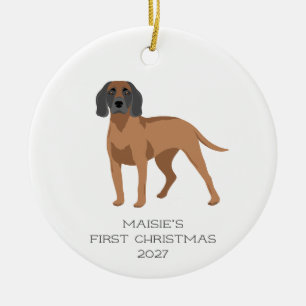Personlig jullovspresent för Bayersk Bergshund Julgransprydnad Keramik