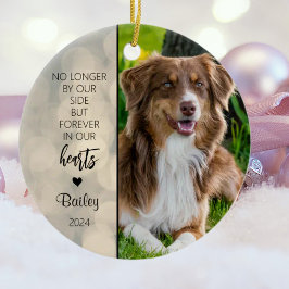Personlig julminneshögtid för hund julgransprydnad keramik