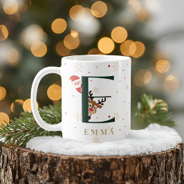 Personlig julmonogram E-mugg Kaffemugg