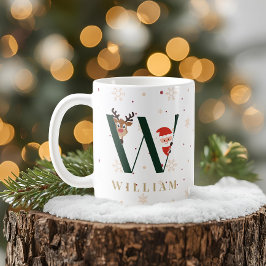 Personlig julmonogram W Mugg