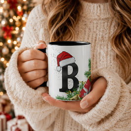 Personlig julmonogrammugg mugg