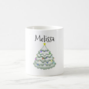 Personlig Julmorfing Mugg/Träd Magisk Mugg