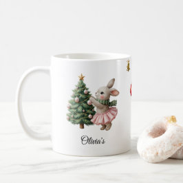 Personlig julmugg Anpassat namn Högtidskopp Kaffemugg