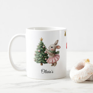 Personlig julmugg Anpassat namn Högtidskopp Kaffemugg