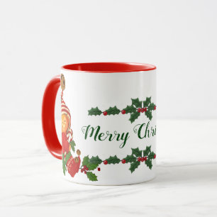 Personlig julmugg med älsklig tomte mugg