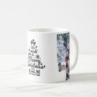 Personlig julmugg med foton av par kaffemugg