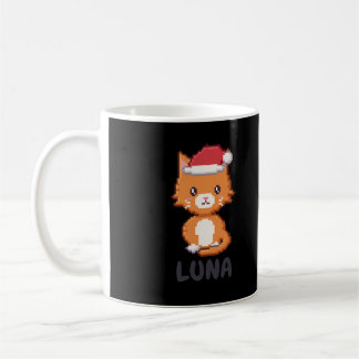 Personlig julmugg med orange katt kaffemugg