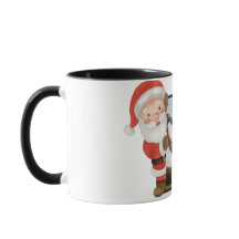 Personlig julmugg med Santa Claus-fotot