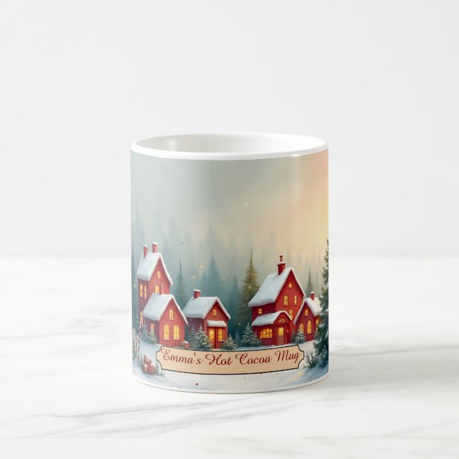 Personlig julmugg med varma önskningar kaffemugg (Center)