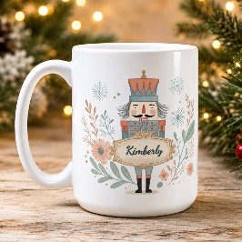 Personlig julnamn nötknäppare kaffemugg