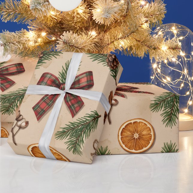 Personlig julnamnspapper | Elegant Presentpapper (Helgdagar)