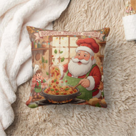 Personlig julnatt med Santa Chef Pasta Kudde