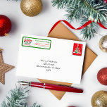 Personlig Julpandas Adressetiketter Returadress Etikett<br><div class="desc">Den här Personligen fyller du med Helgdag Cheer. Du måste ändra all text med din egen adress-information. Glad helg!</div>