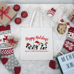 Personlig Julpandas Matkasse Återanvändbar Påse<br><div class="desc">Den här Personligen fyller du med Helgdag Cheer. Du kan anpassa all text så att du säger något annat om du vill,  eller så kan du behålla den som om du beundrar originalet. Glad helg!</div>