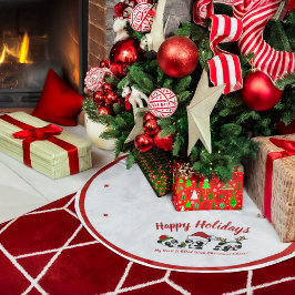 Personlig Julpandor Julgransmatta Borstad Polyester